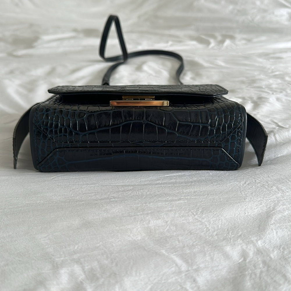 Calfskin Crocodile Embossed Eden Mini Top Handle - Picture 3 of 6